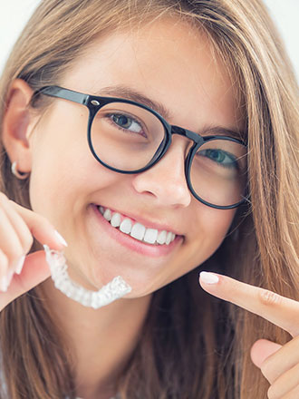 clear braces